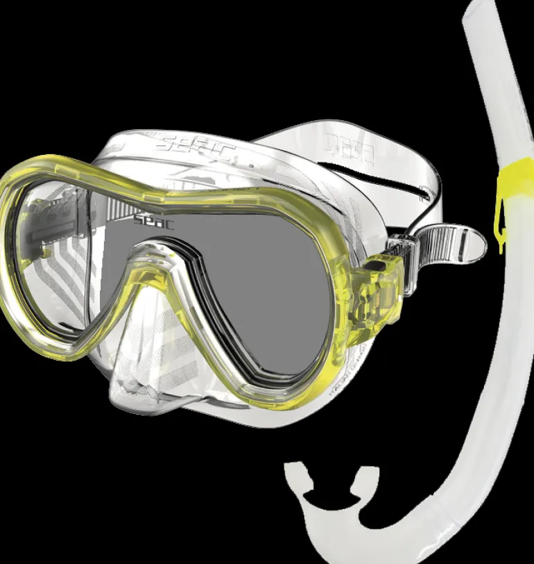SET MASCHERA E TUBO SEACSET BIS PANAREA GIALLO