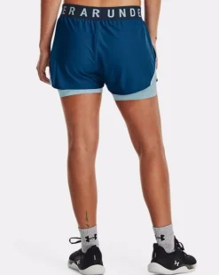 SHORT DA DONNA UNDER ARMOUR PLAY UP 2-IN-1 S VARSITY BLUE 1351981 0426