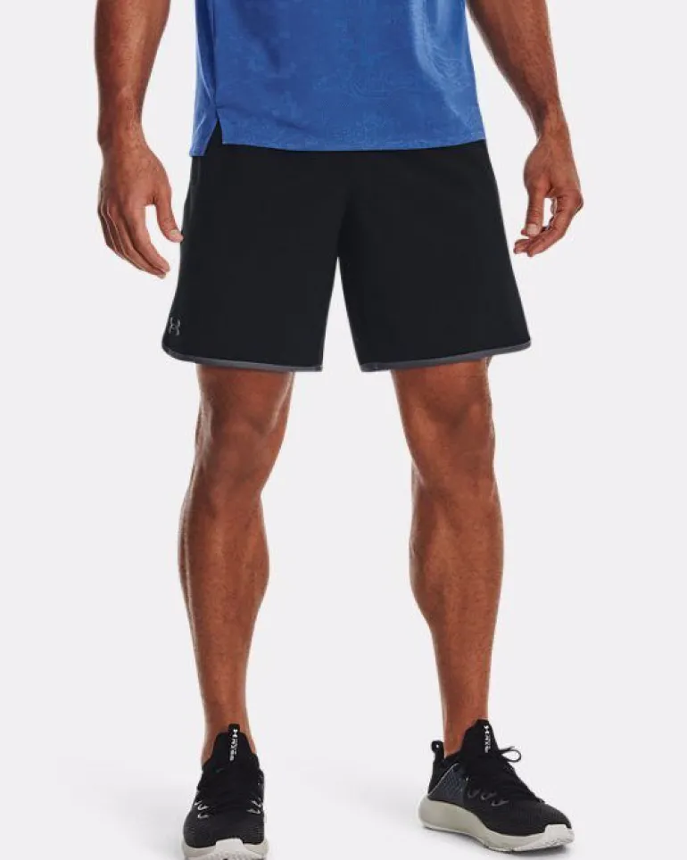 SHORT DA UOMO UNDER ARMOUR HIIT WOVEN 8IN S BLACK/PITCH GRAY 1377026 0001