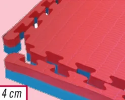 TATAMI AD INCASTRO CON SUPERFICIE GOFFRATA 4CM TOORX