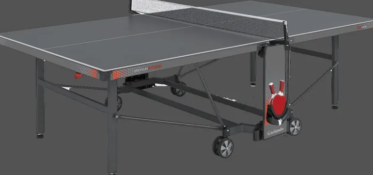 TAVOLO PING PONG PREMIUM OUTDOOR CON RUOTE piano grigio