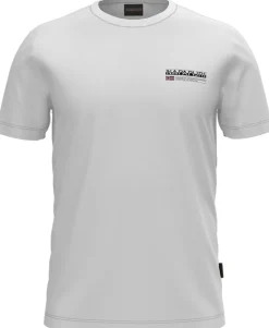 T-SHIRT A MANICA CORTA DA UOMO NAPAPIJRI S-KASBA BRIGHT WHITE NP0A4HQQ 002