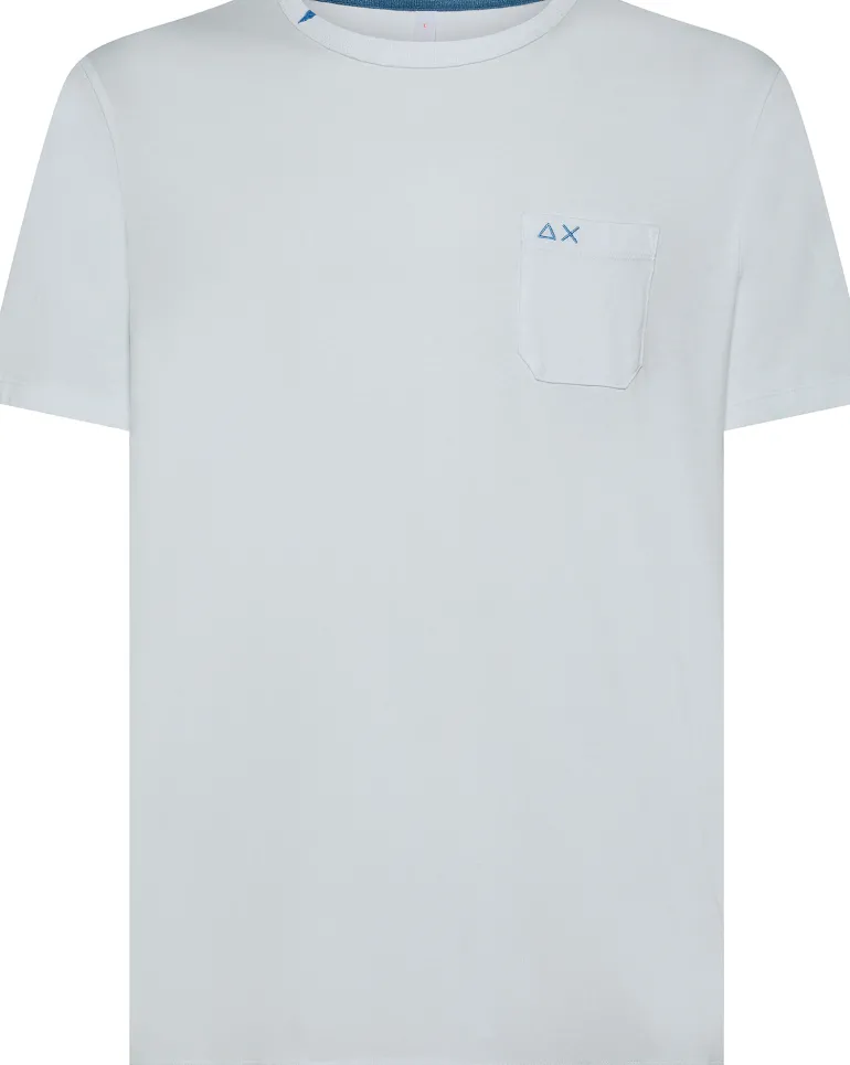 T-SHIRT A MANICA CORTA DA UOMO SUN68 POCKET BASIC T35101 01