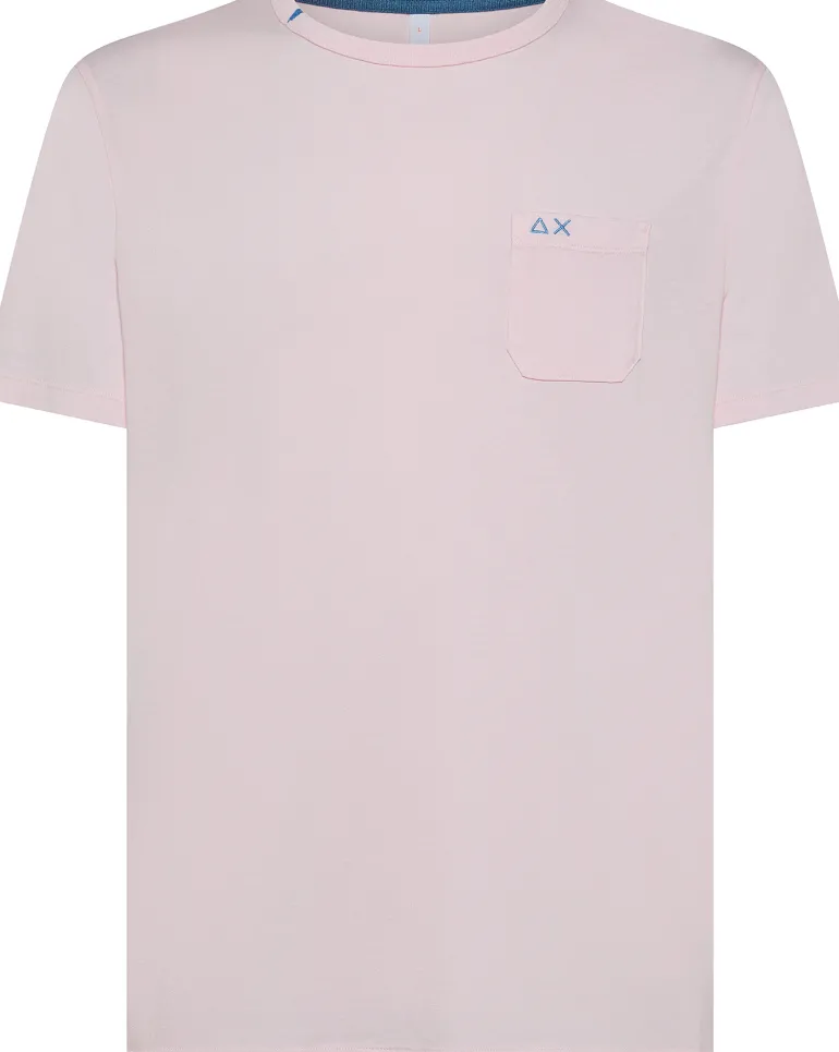 T-SHIRT A MANICA CORTA DA UOMO SUN68 POCKET BASIC T35101 04