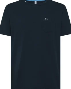 T-SHIRT A MANICA CORTA DA UOMO SUN68 POCKET BASIC T35101 07