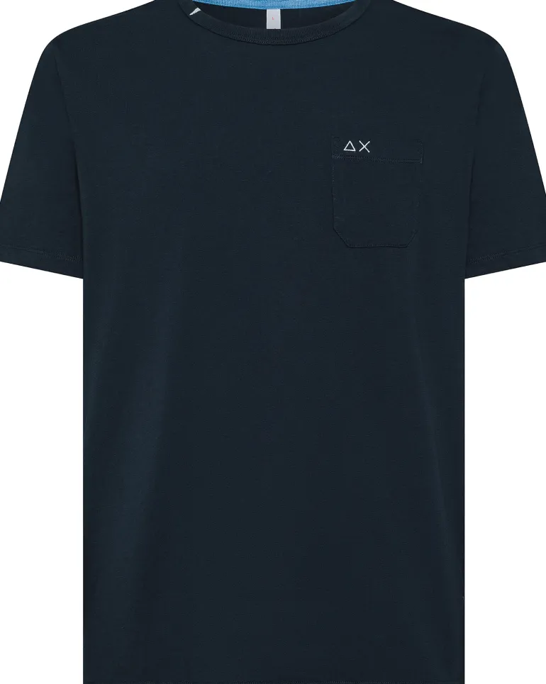 T-SHIRT A MANICA CORTA DA UOMO SUN68 POCKET BASIC T35101 07
