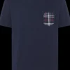 T-SHIRT A MANICA CORTA DA UOMO SUN68 POCKET FABRIC NAVY BLUE T44106 07