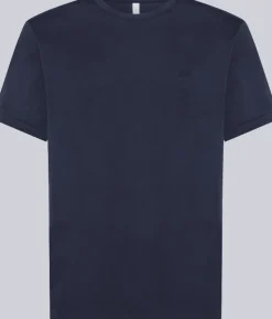 T-SHIRT A MANICA CORTA DA UOMO SUN68 POCKET SOLID NAVY BLUE T43101 07