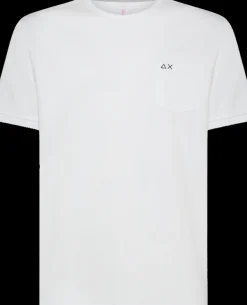 T-SHIRT A MANICA CORTA DA UOMO SUN68 SOLID LUXURY BIANCO T44101 01