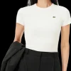 T-SHIRT A MANICA CORTA DA DONNA LACOSTE TF5538 70V