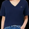 T-SHIRT A MANICA CORTA DA DONNA LACOSTE TF7300 166