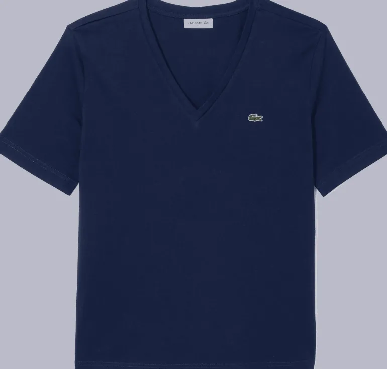 T-SHIRT A MANICA CORTA DA DONNA LACOSTE TF7300 166