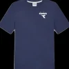 T-SHIRT A MANICA CORTA DA UOMO DIADORA ESS. SPORTS IV CLASSIC NAVY 102.181182 60062