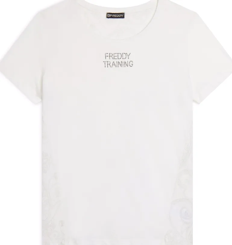 T-SHIRT A MANICA CORTA DA DONNA FREDDY F4WTRT2 WPSL4