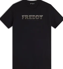 T-SHIRT A MANICA CORTA DA DONNA FREDDY S25WCRT2 N