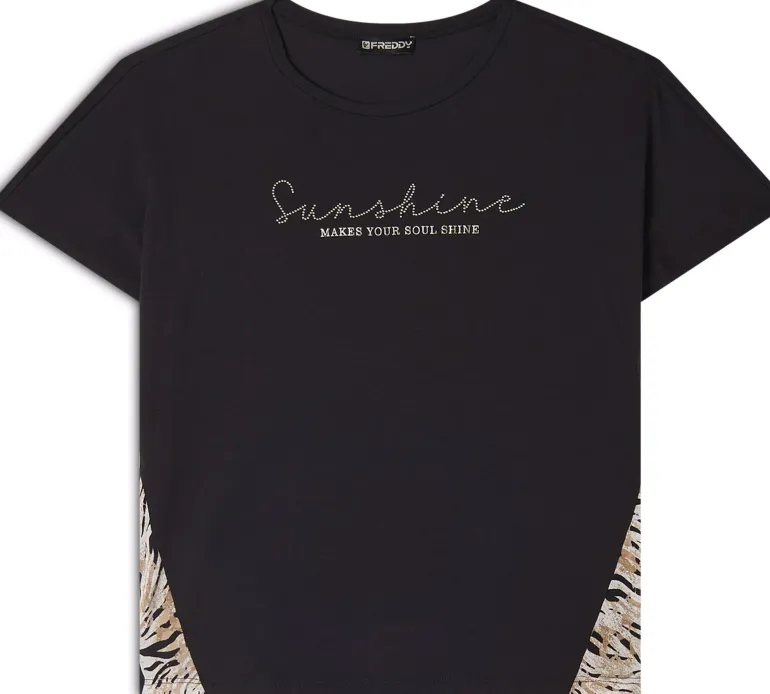 T-SHIRT A MANICA CORTA DA DONNA FREDDY S25WSLT2 NAN103