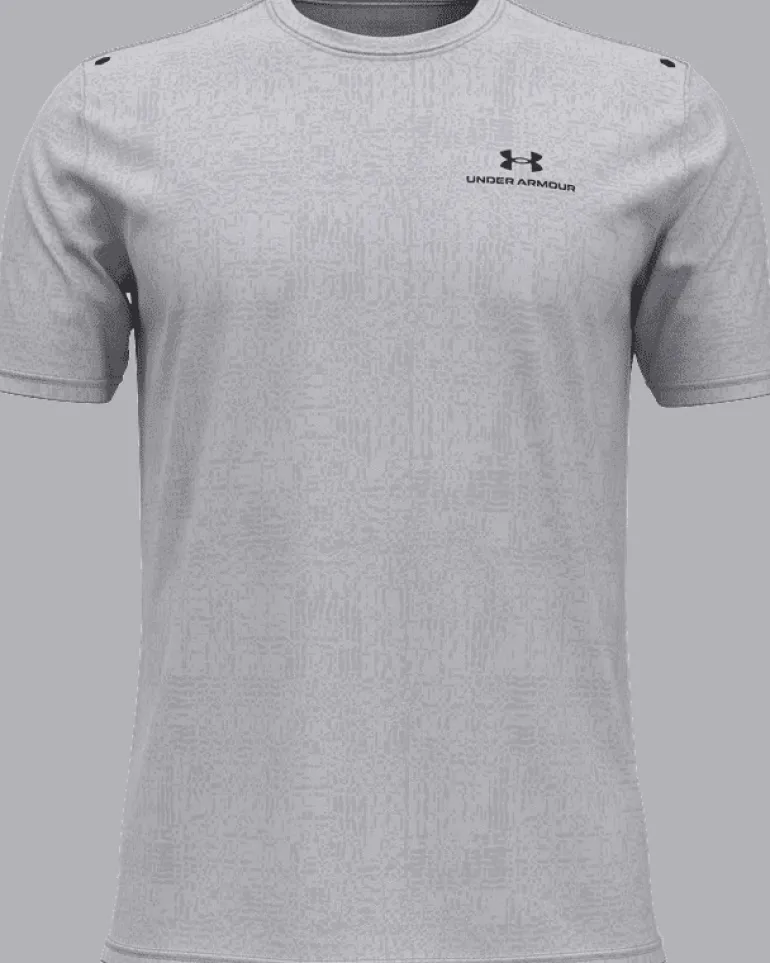 T-SHIRT A MANICA CORTA DA UOMO UNDER ARMOUR RUSH ENERGY PRINT MOD GRAY 1376792 0011