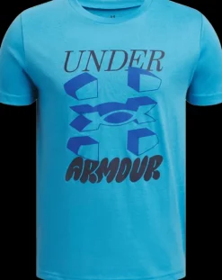 T-SHIRT A MANICA CORTA DA UOMO UNDER ARMOUR UA B SPLIT BIG LOGO 1390003 0452