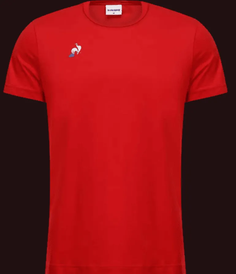 T-SHIRT A MANICA CORTA DA UOMO LE COQ SPORTIF PRESENTATION ROSSA
