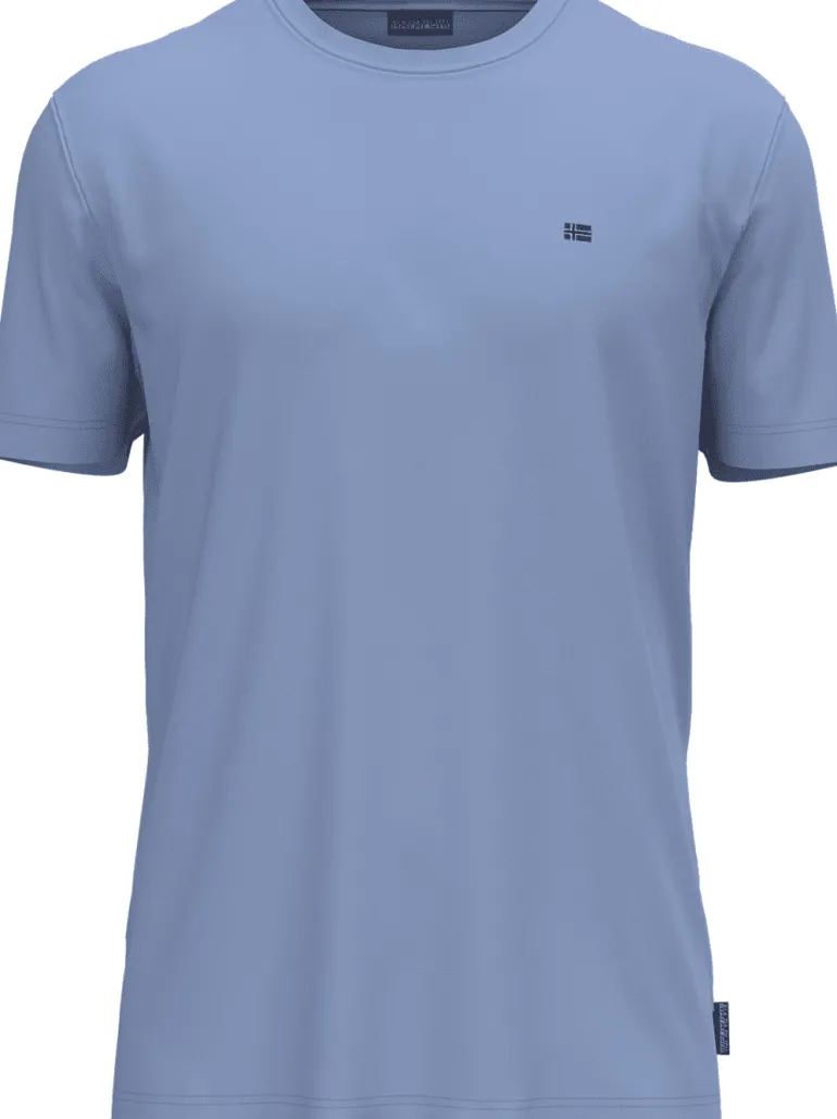T-SHIRT A MANICA CORTA DA UOMO NAPAPIJRI SALIS SUM BLUE FLOWER NP0A4H8D I00