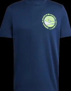 T-SHIRT A MANICA CORTA DA TENNIS DA UOMO ADIDAS RACKET T COLLEGIATE IW0145