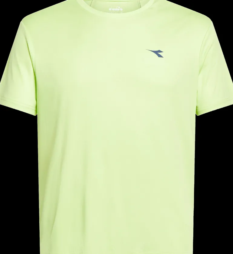 T-SHIRT A MANICA CORTA DA TENNIS DA UOMO DIADORA TENNIS SHADOW LIME 102.180779 70329