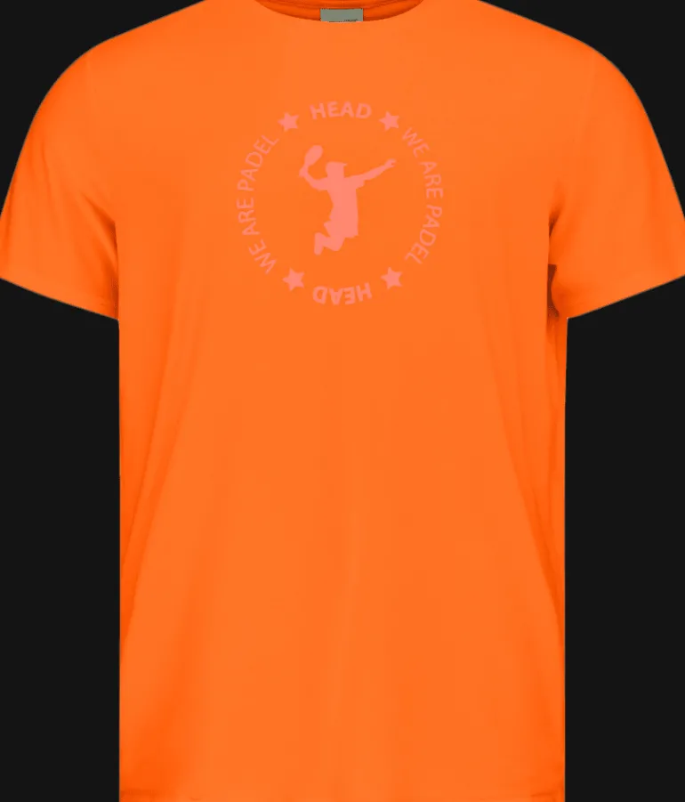 T-SHIRT A MANICA CORTA DA UOMO HEAD WE ARE PADEL 811383 OR