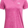 T-SHIRT A MANICA CORTA DA DONNA UNDER ARMOUR TECH SSV REBEL PINK 1384227 652