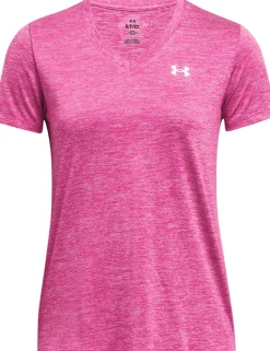T-SHIRT A MANICA CORTA DA DONNA UNDER ARMOUR TECH SSV REBEL PINK 1384227 652