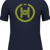 T-SHIRT A MANICA CORTA DA UOMO UNDER ARMOUR RUN EVERYWHERE WREATH MIDNIGHT NAVY 1383233 410