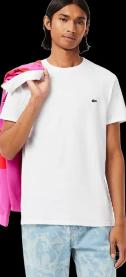 T-SHIRT A MANICA CORTA DA UOMO LACOSTE TH6709 001