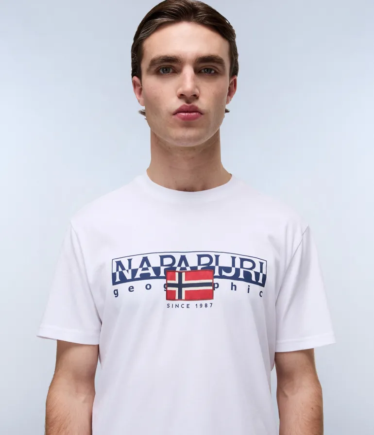 T-SHIRT A MANICA CORTA DA UOMO NAPAPIJRI S-AYLMER NP0A4HTO 002
