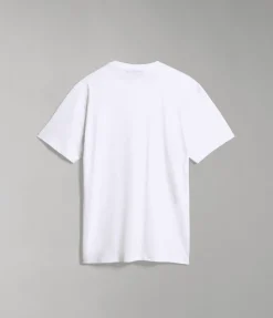 T-SHIRT A MANICA CORTA DA UOMO NAPAPIJRI S-GUIRO BRIGHTWHITE 002 NP0A4H22 002