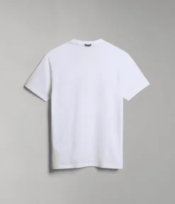 T-SHIRT A MANICA CORTA DA UOMO NAPAPIJRI S-MANTA BRIGHTWHITE 002 NP0A4H2C 002