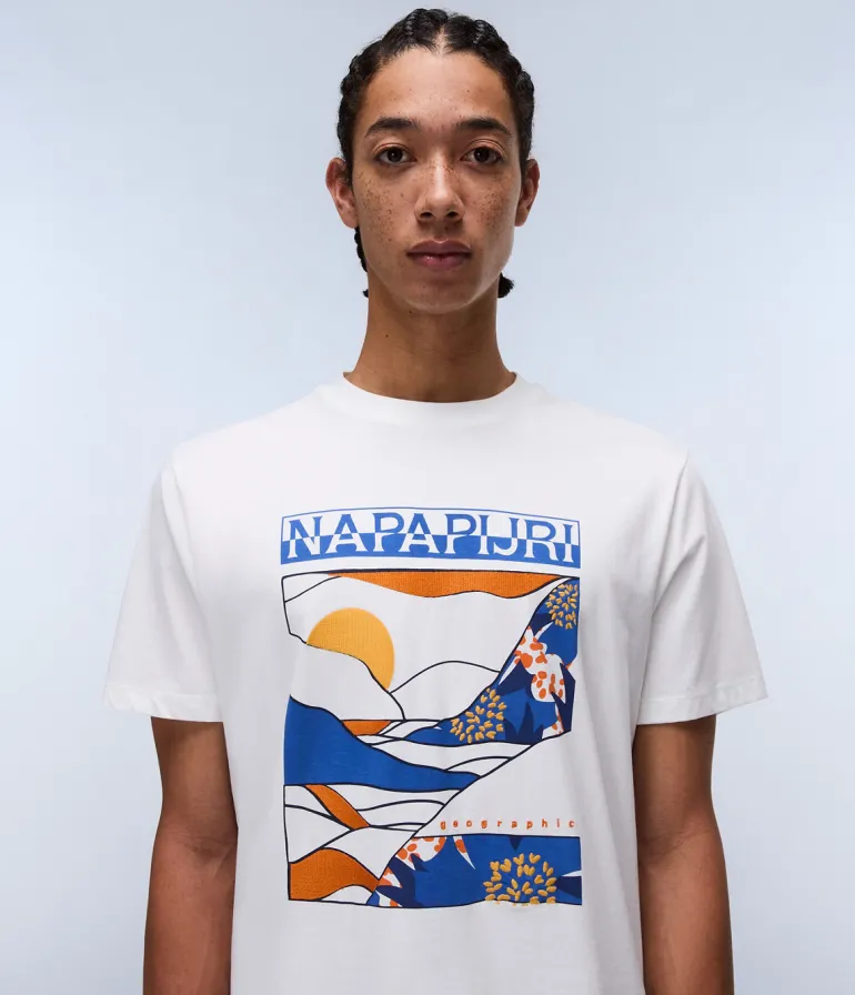 T-SHIRT A MANICA CORTA DA UOMO NAPAPIJRI S-VALDOR SS NP0A4IE6 206