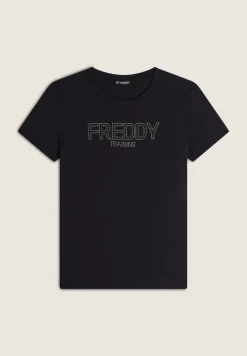 T-SHIRT A MANICA CORTA DA DONNA FREDDY F4WTRT1 N