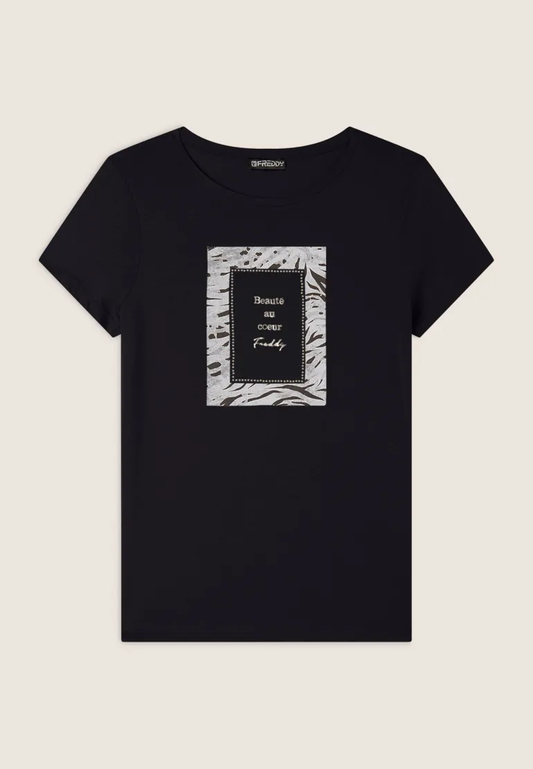 T-SHIRT A MANICA CORTA DA DONNA FREDDY S25WSLT3 NAN103