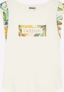 T-SHIRT A MANICA CORTA DA DONNA FREDDY S4WSLT1 WFLO65