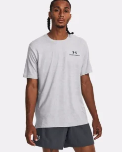 T-SHIRT A MANICA CORTA DA UOMO UNDER ARMOUR RUSH ENERGY PRINT MOD GRAY 1376792 0011