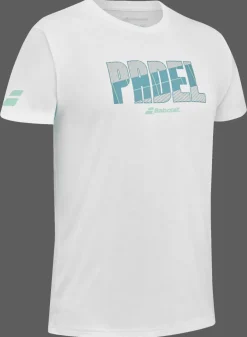 T-SHIRT A MANICA CORTA DA PADEL DA UOMO BABOLAT COTTON  6MS24441 1000