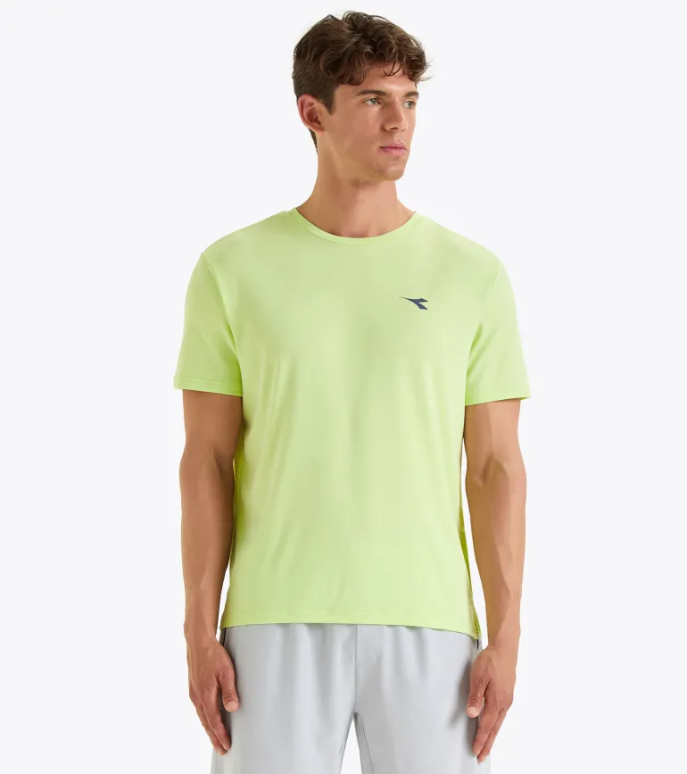 T-SHIRT A MANICA CORTA DA TENNIS DA UOMO DIADORA TENNIS SHADOW LIME 102.180779 70329