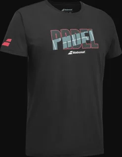 T-SHIRT A MANICA CORTA DA PADEL DA UOMO BABOLAT COTTON  6MS24441 2000