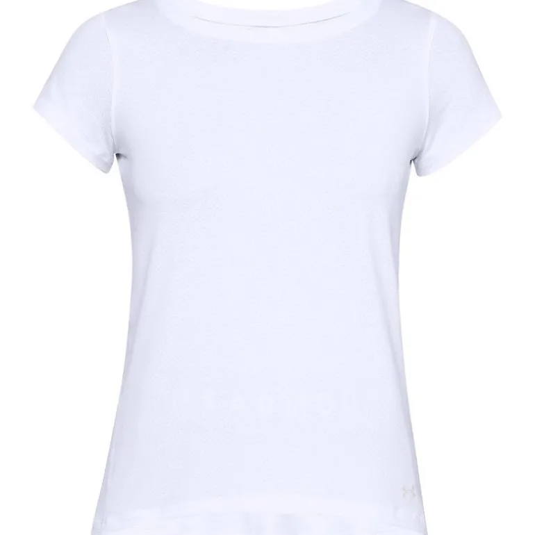 T-SHIRT A MANICA CORTA DA DONNA UNDER ARMOUR HG ARMOUR WHITE 1328964 100