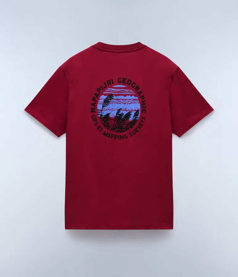 T-SHIRT A MANICA CORTA DA UOMO NAPAPIJRI S-VIGNONI BACK SS NP0A4ILX R1E