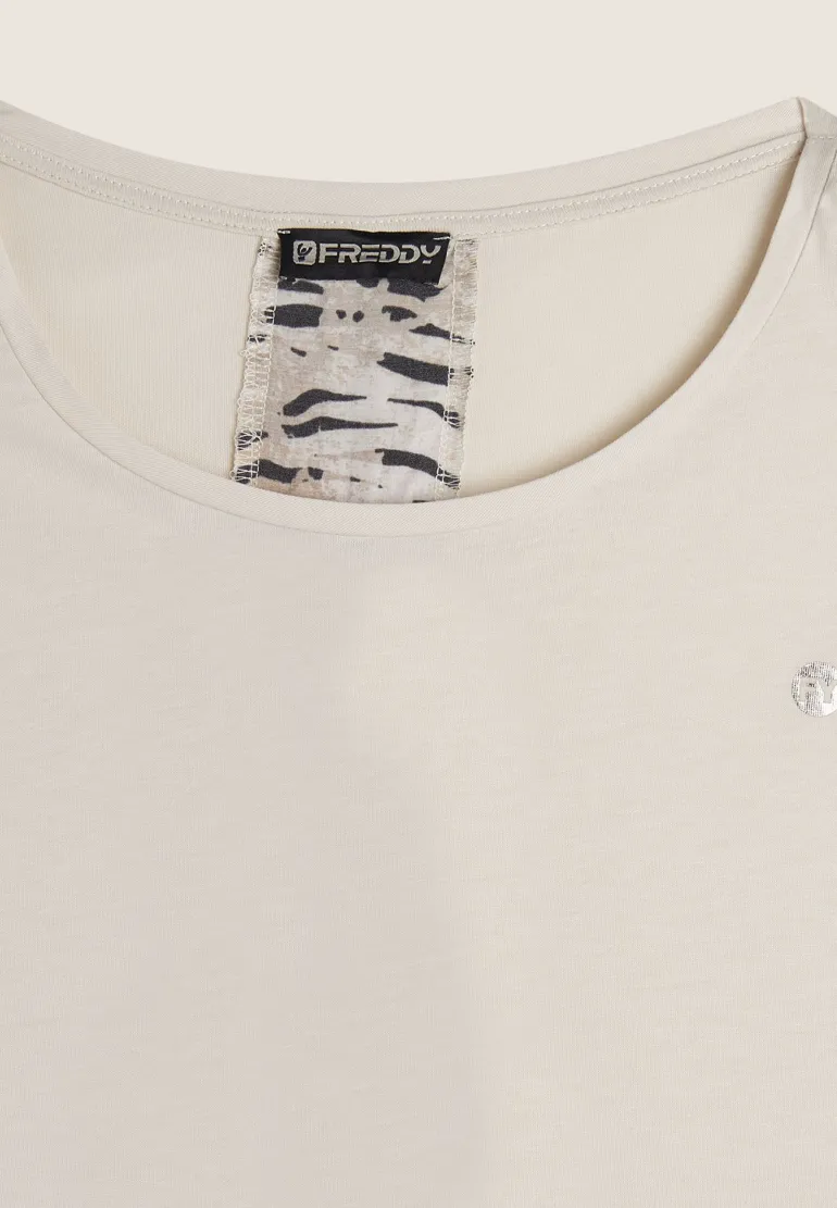 T-SHIRT A MANICA CORTA DA DONNA FREDDY S25WSLT1 ZAN103