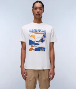 T-SHIRT A MANICA CORTA DA UOMO NAPAPIJRI S-VALDOR SS NP0A4IE6 206
