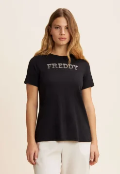 T-SHIRT A MANICA CORTA DA DONNA FREDDY S25WCRT2 N
