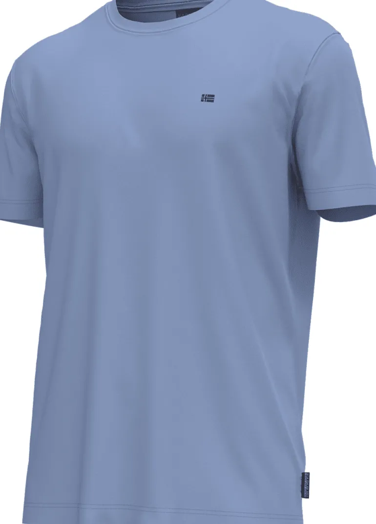 T-SHIRT A MANICA CORTA DA UOMO NAPAPIJRI SALIS SUM BLUE FLOWER NP0A4H8D I00