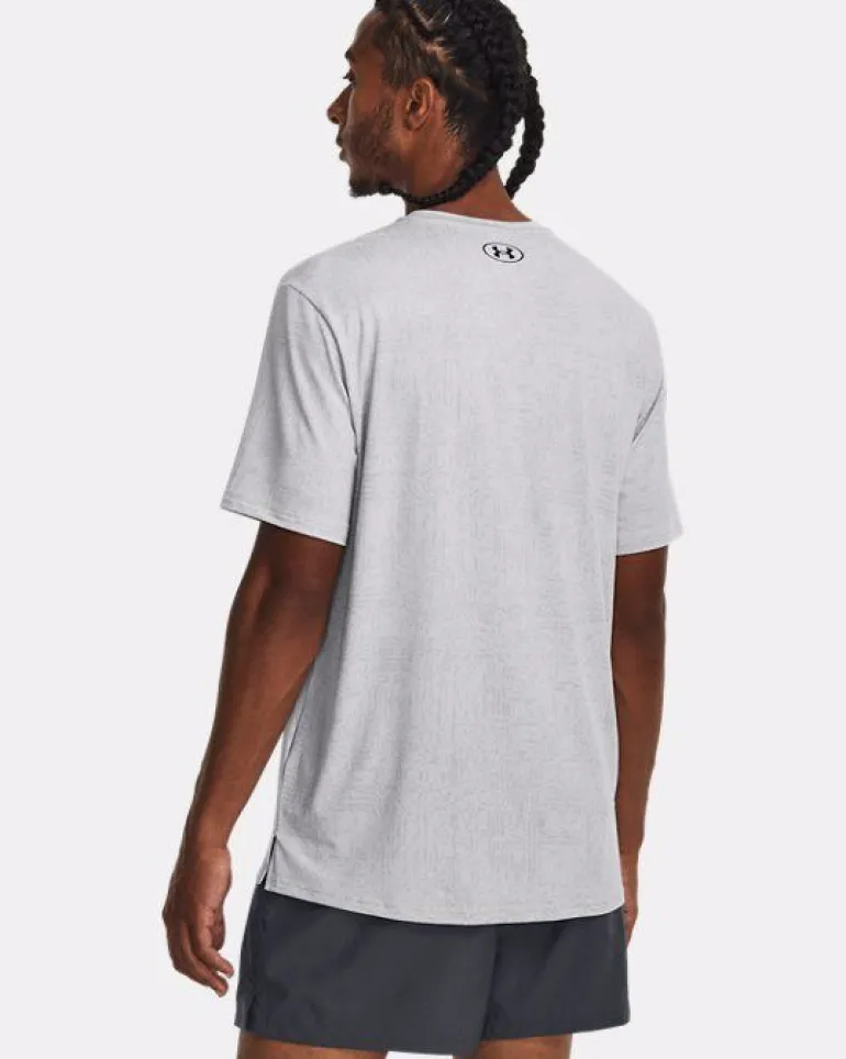 T-SHIRT A MANICA CORTA DA UOMO UNDER ARMOUR RUSH ENERGY PRINT MOD GRAY 1376792 0011