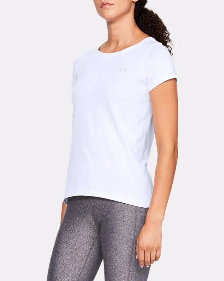 T-SHIRT A MANICA CORTA DA DONNA UNDER ARMOUR HG ARMOUR WHITE 1328964 100